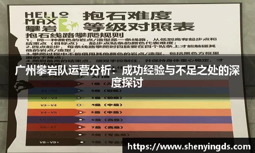 广州攀岩队运营分析：成功经验与不足之处的深度探讨